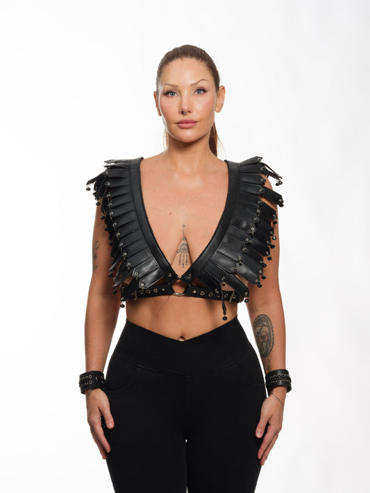 Beaded Feather Harness