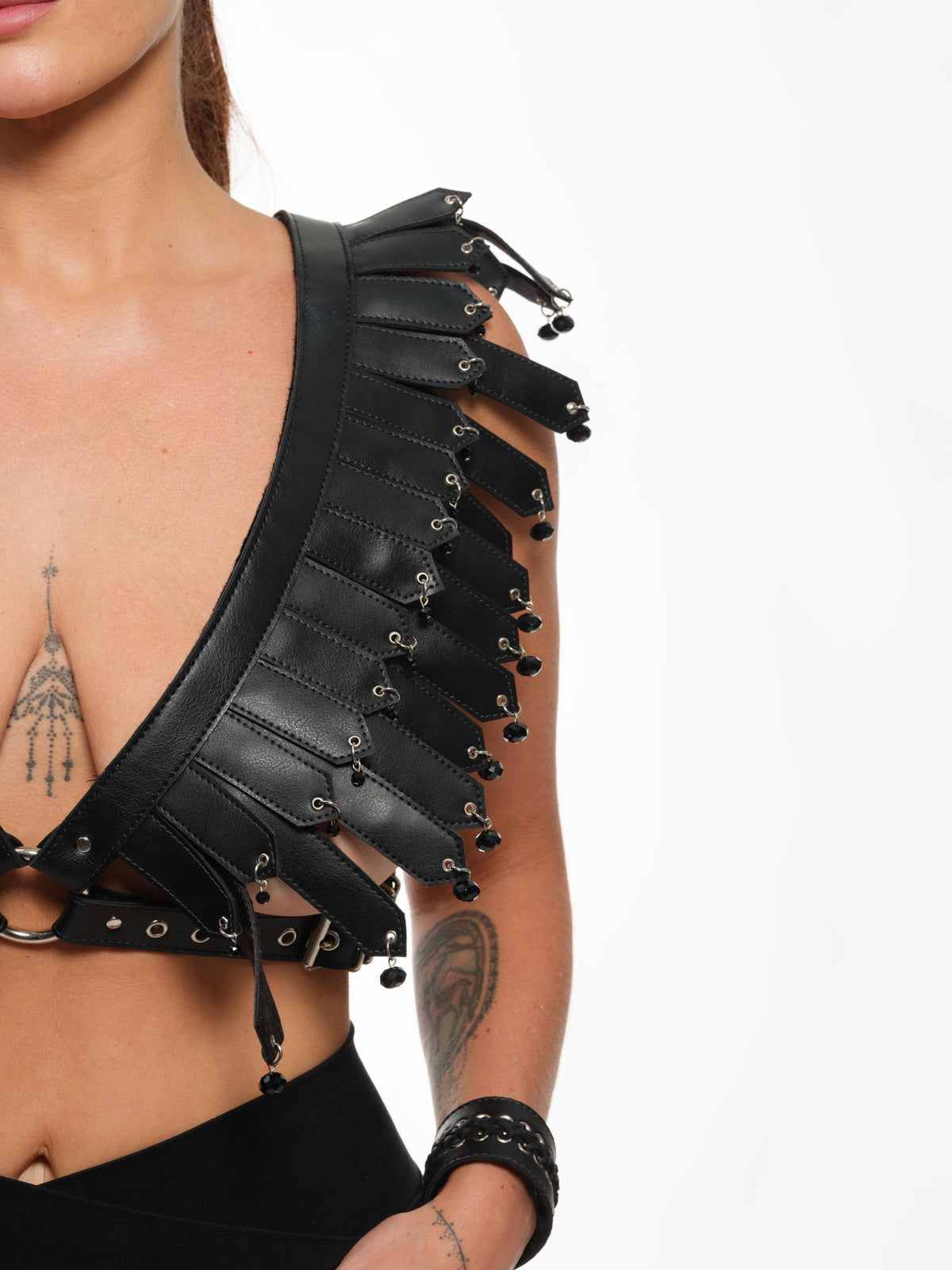 Beaded Feather Harness