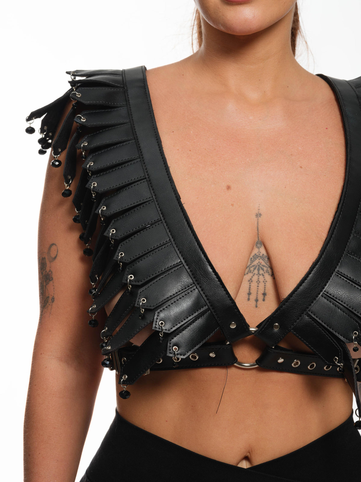 Beaded Feather Harness