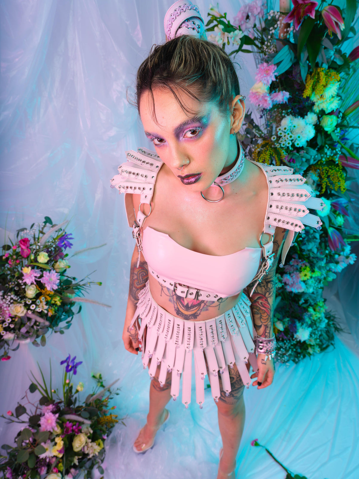 Beaded Feather Shoulder Harness